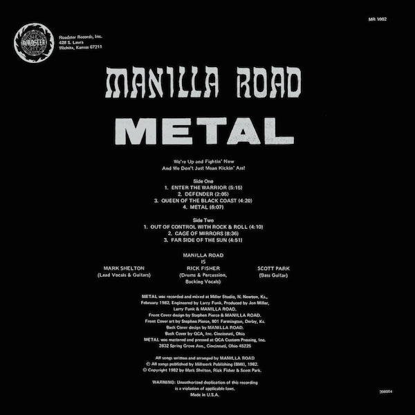 Manilla Road : Metal (LP, Album)