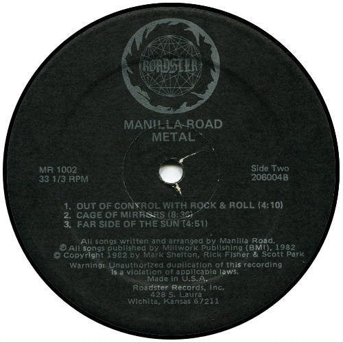 Manilla Road : Metal (LP, Album)