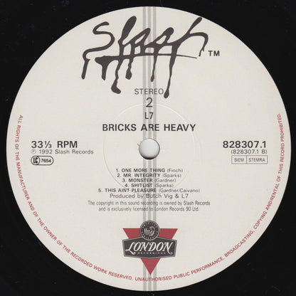 L7 : Bricks Are Heavy (LP, Album)