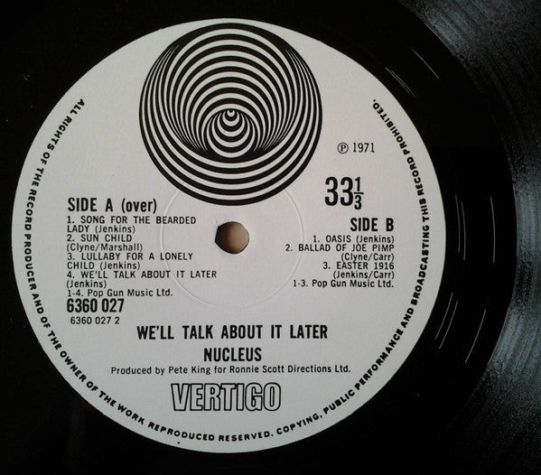 Nucleus (3) : We'll Talk About It Later (LP, Album, Gat)
