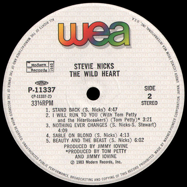 Stevie Nicks : The Wild Heart (LP, Album)