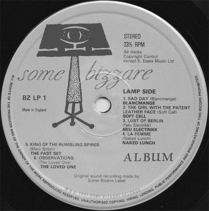 Various : Some Bizzare Album (LP, Album, Comp)