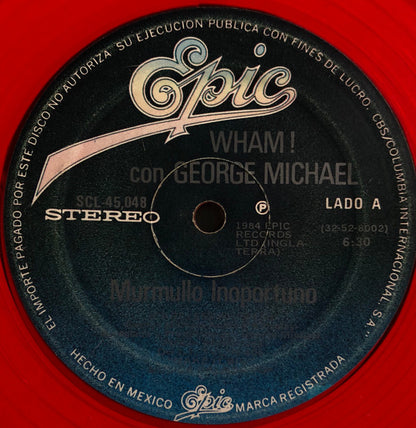 Wham! Con George Michael : Murmullo Inoportuno (12", Single, Ltd, Red)