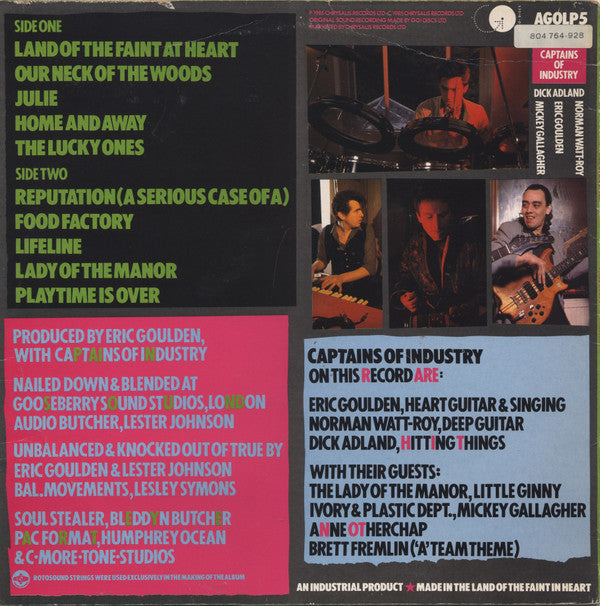 Captains Of Industry : A Roomful Of Monkeys (LP, Album)