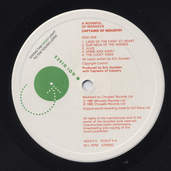 Captains Of Industry : A Roomful Of Monkeys (LP, Album)