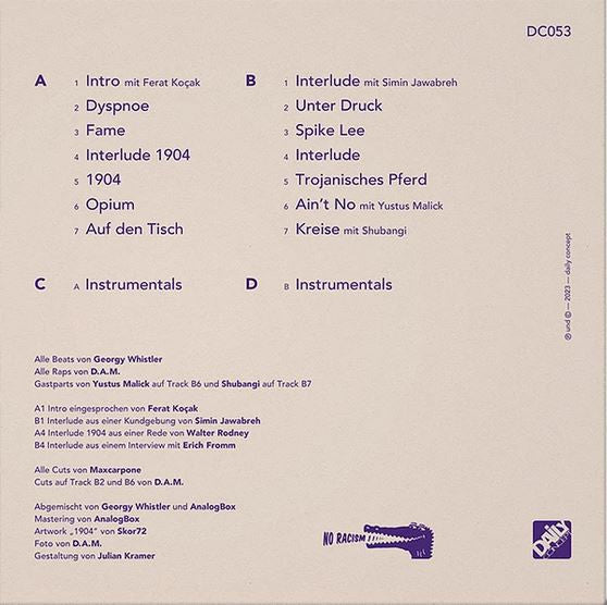 D.A.M.* & Georgy Whistler : 1904 (2xLP, Album)