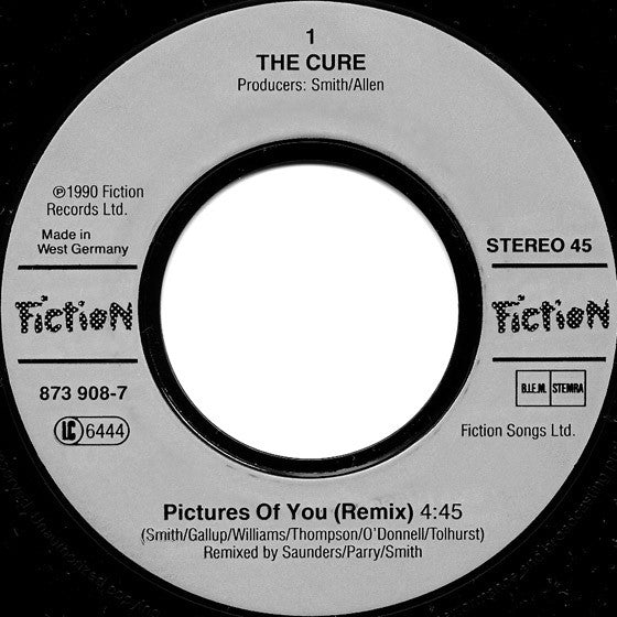 The Cure : Pictures Of You (7", Single, Lar)