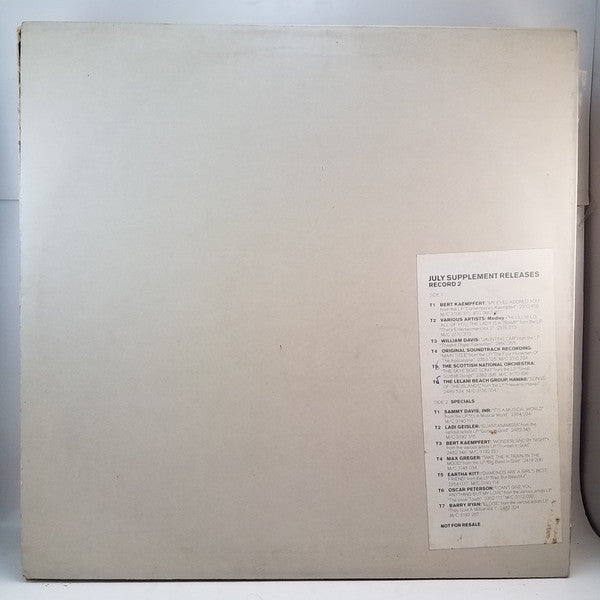 Various : July Supplement Releases - Record 2 (LP, Comp, Smplr, W/Lbl)
