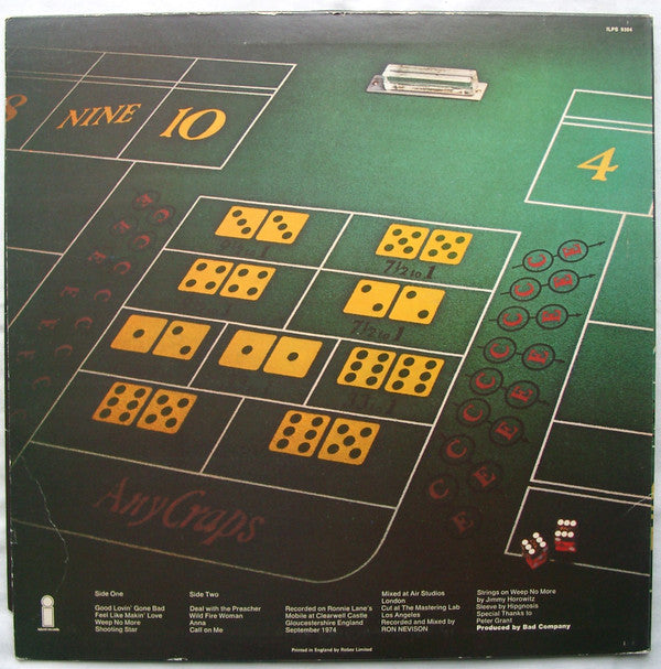 Bad Company (3) : Straight Shooter (LP, Album)