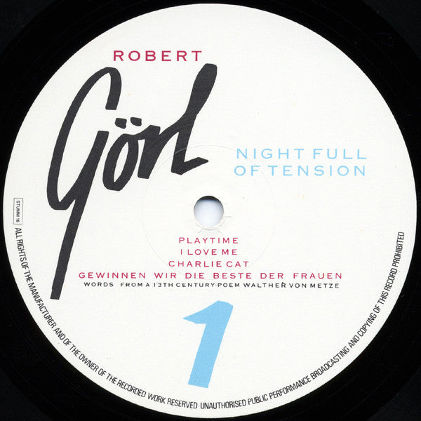 Robert Görl : Night Full Of Tension (LP, Album)
