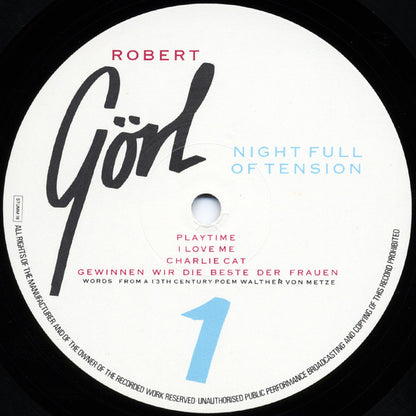 Robert Görl : Night Full Of Tension (LP, Album)