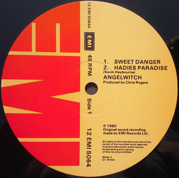 Angel Witch : Sweet Danger (12", Single)