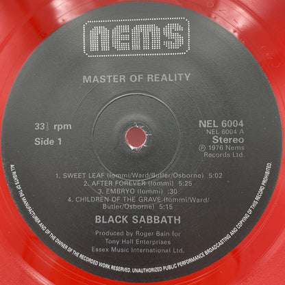 Black Sabbath : Master Of Reality (LP, Album, Ltd, RE, Red)