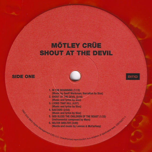 Mötley Crüe : Shout At The Devil (LP, Album, Ltd, RE, RM, Gho)