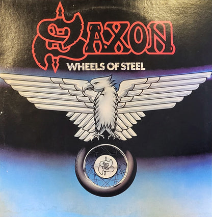 Saxon : Wheels Of Steel (LP, Album, Mon)