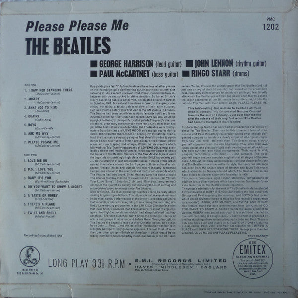 The Beatles : Please Please Me (LP, Album, Mono, 3rd)