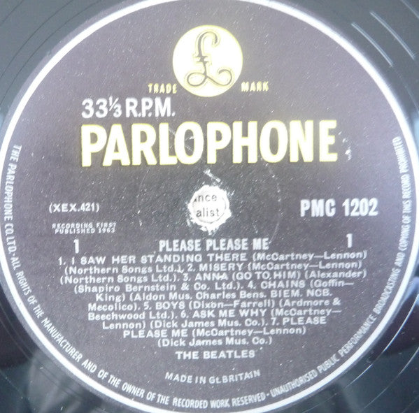 The Beatles : Please Please Me (LP, Album, Mono, 3rd)