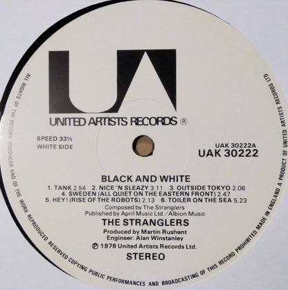 The Stranglers : Black And White (LP, Album, Art)