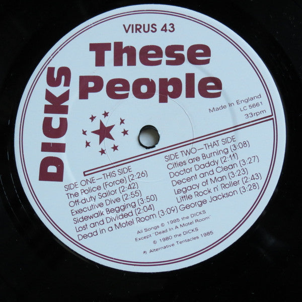 Dicks : These People (LP, Album)