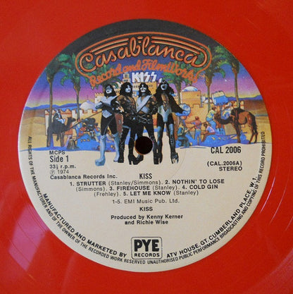 Kiss : Kiss (LP, Album, RE, Red)