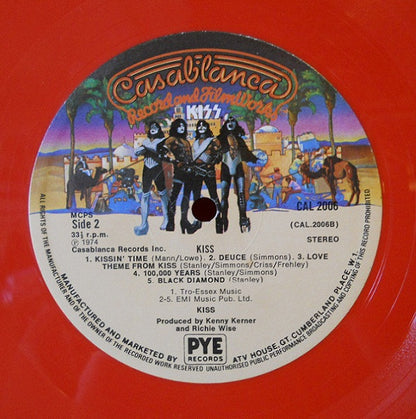 Kiss : Kiss (LP, Album, RE, Red)