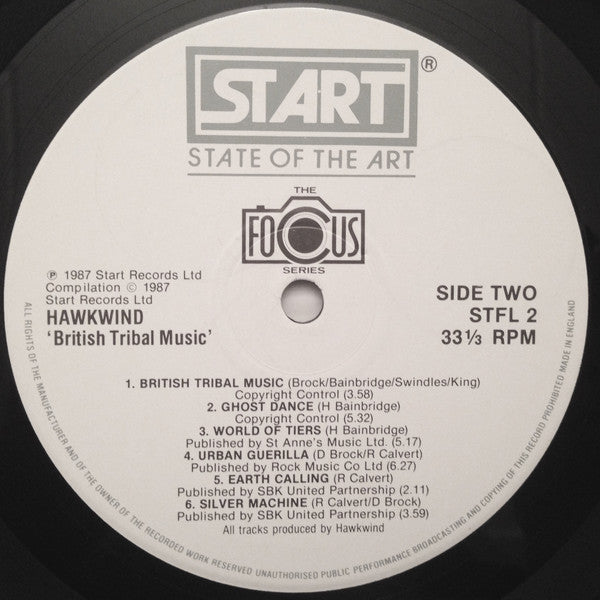 Hawkwind : British Tribal Music (LP, Album, Comp)
