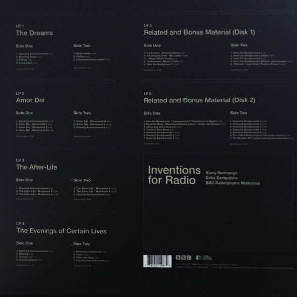 Barry Bermange, Delia Derbyshire, BBC Radiophonic Workshop : Inventions For Radio (6xLP, Comp, Mono + Box, Ltd, Num)