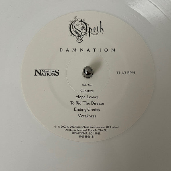 Opeth : Damnation (LP, Album, Ltd, RE, 20t)