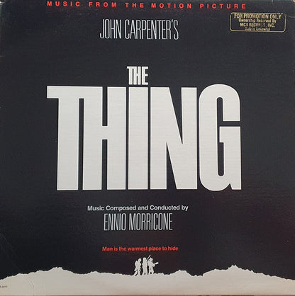 Ennio Morricone : The Thing (Music From The Motion Picture) (LP, Album, Promo, Pin)