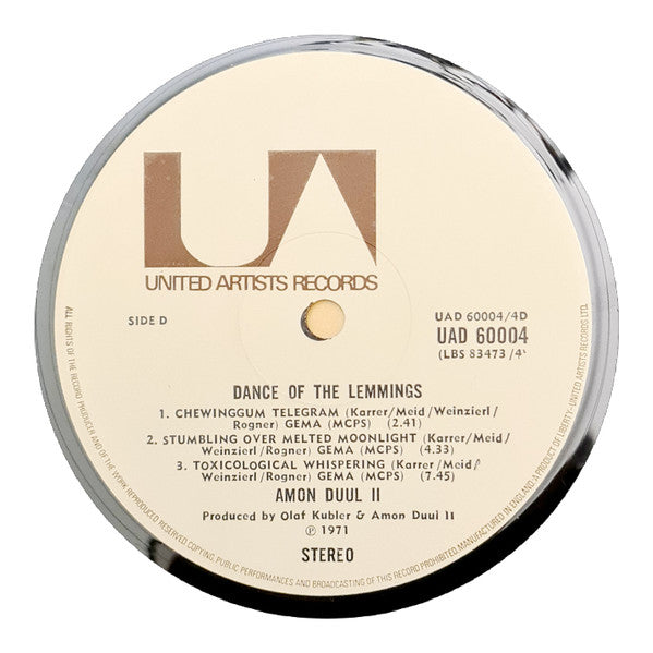 Amon Düül II : Dance Of The Lemmings (2xLP, Album, Gat)