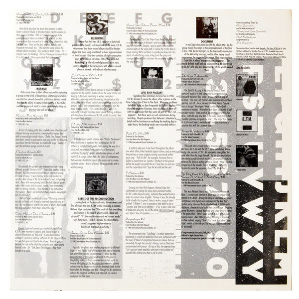 R.E.M. : The Best Of (LP, Comp)
