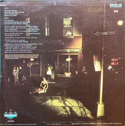 Mick Ronson : Slaughter On 10th Avenue (LP, Album, A4 )