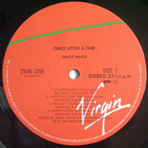 Simple Minds : Once Upon A Time (LP, Album)