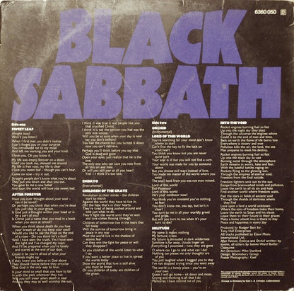 Black Sabbath : Master Of Reality (LP, Album, Emb)