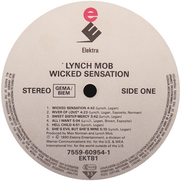 Lynch Mob (2) : Wicked Sensation (LP, Album)