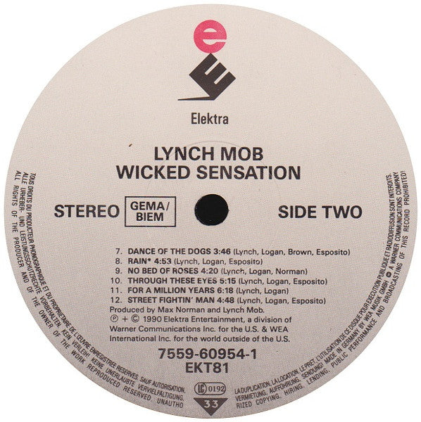 Lynch Mob (2) : Wicked Sensation (LP, Album)