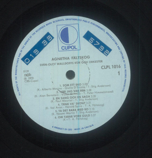 Agnetha Fältskog : Som Jag Är (LP, Album, RE)
