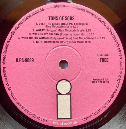 Free : Tons Of Sobs (LP, Album, RP, Rou)