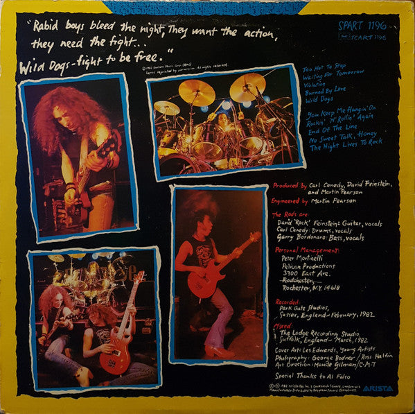The Rods : Wild Dogs (LP, Album)