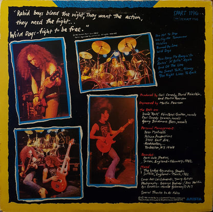 The Rods : Wild Dogs (LP, Album)