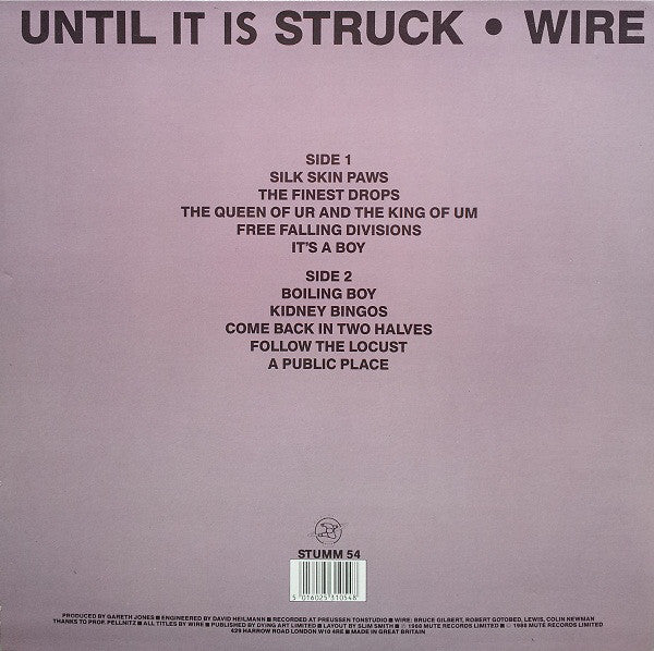 Wire : A Bell Is A Cup Until It Is Struck (LP, Album)