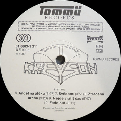 Kreyson : Anděl Na Útěku (LP, Album, RP, Gat)