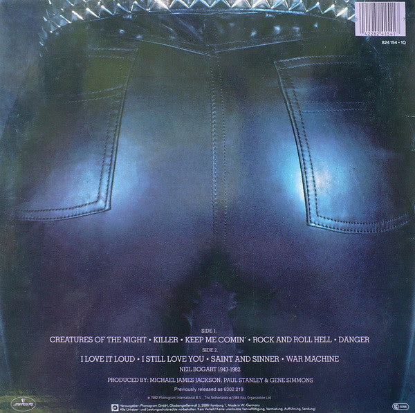 Kiss : Creatures Of The Night (LP, Album, RE)