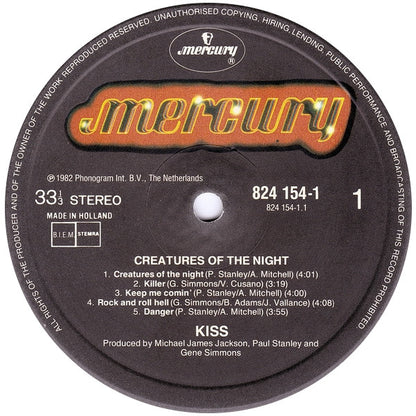Kiss : Creatures Of The Night (LP, Album, RE)