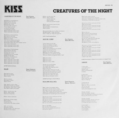 Kiss : Creatures Of The Night (LP, Album, RE)