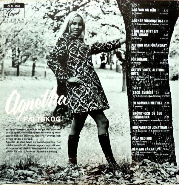 Agnetha Fältskog : Agnetha Fältskog (LP, Album, RE)