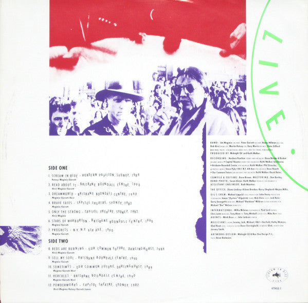 Midnight Oil : Scream In Blue - Live (LP, Album)