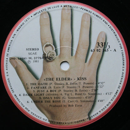 Kiss : (Music From) The Elder (LP, Album, RE, Gat)