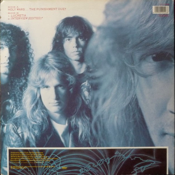 Megadeth : Holy Wars... The Punishment Due (12", Single, Gat)