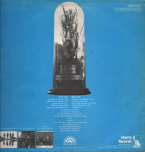 The Aynsley Dunbar Retaliation : Remains To Be Heard (LP, Album)